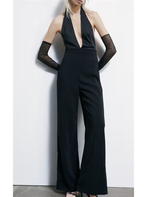 Tuta fluida in crêpe con scollo profondo Patrizia Pepe PATRIZIA PEPE | 8T0052-A6F5K103